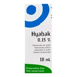 Colírio Lubrificante e Hidratante Hyabak 15% 10ml