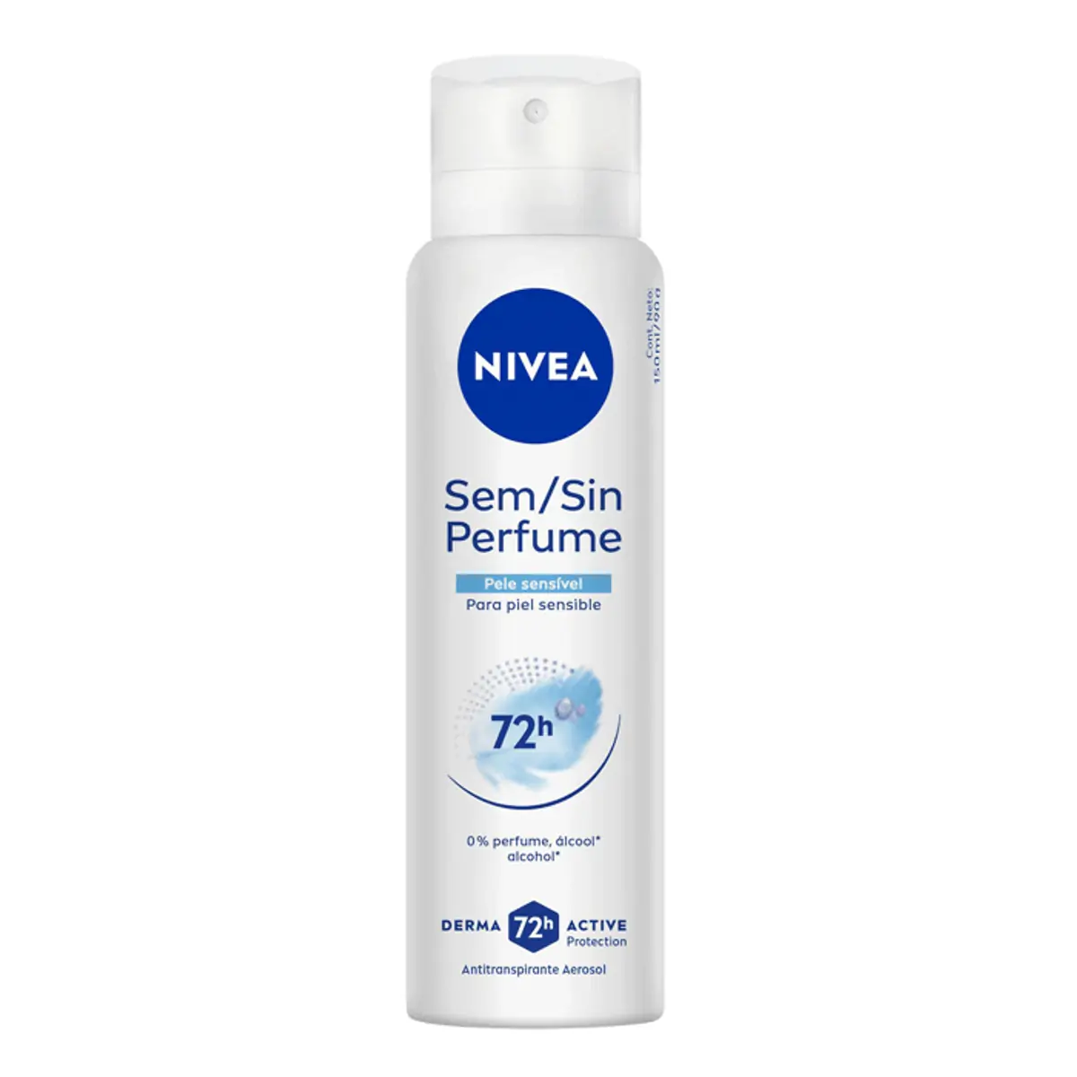 Desodorante Antitranspirante Nivea Aerossol Sem Perfume Pele Sensível 150ml