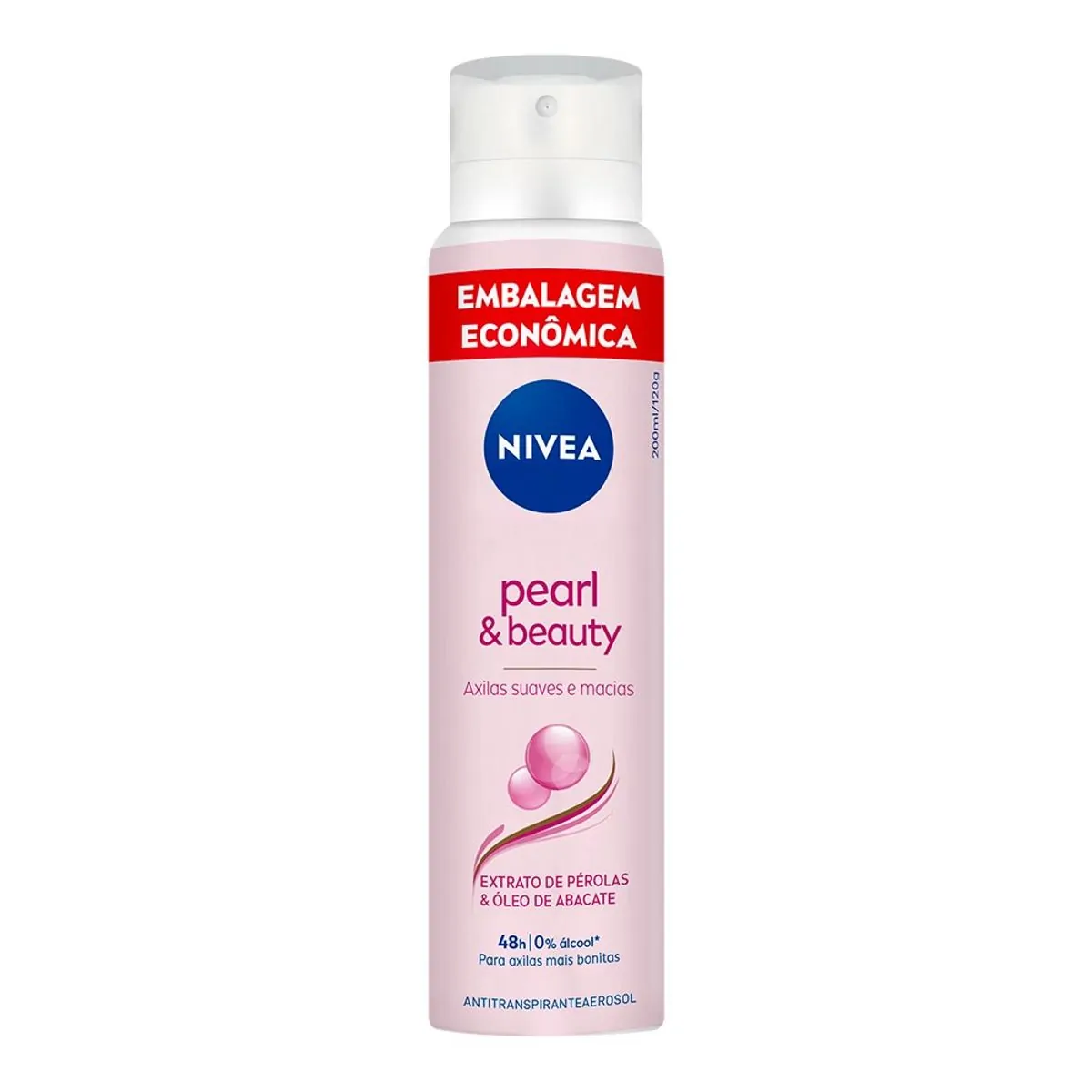 Desodorante Aerossol Nívea Pearl&Beauty Antitranspirante 48h 200ml