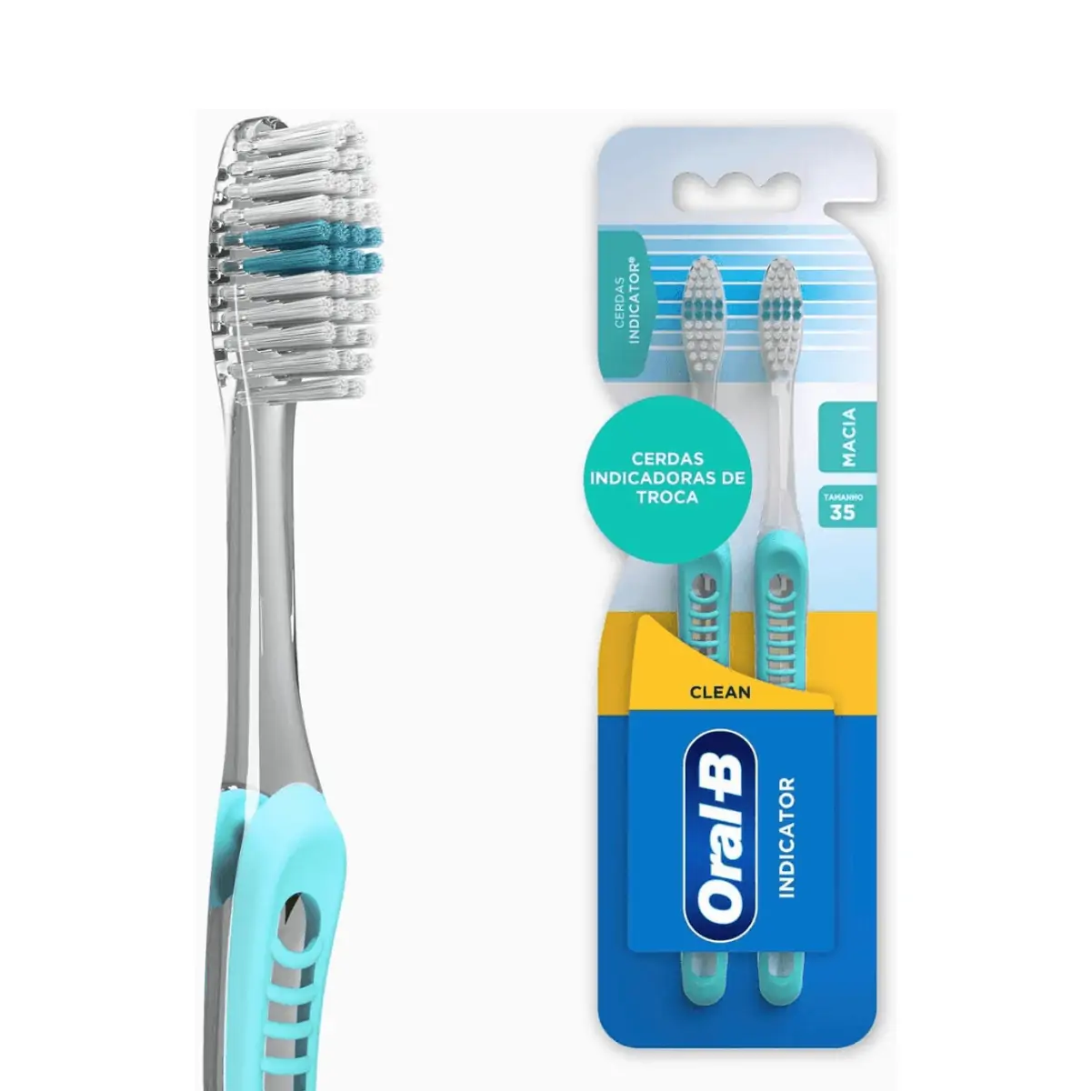 Escova Dental Indicator Plus 35 - Oral B - 2 unidades