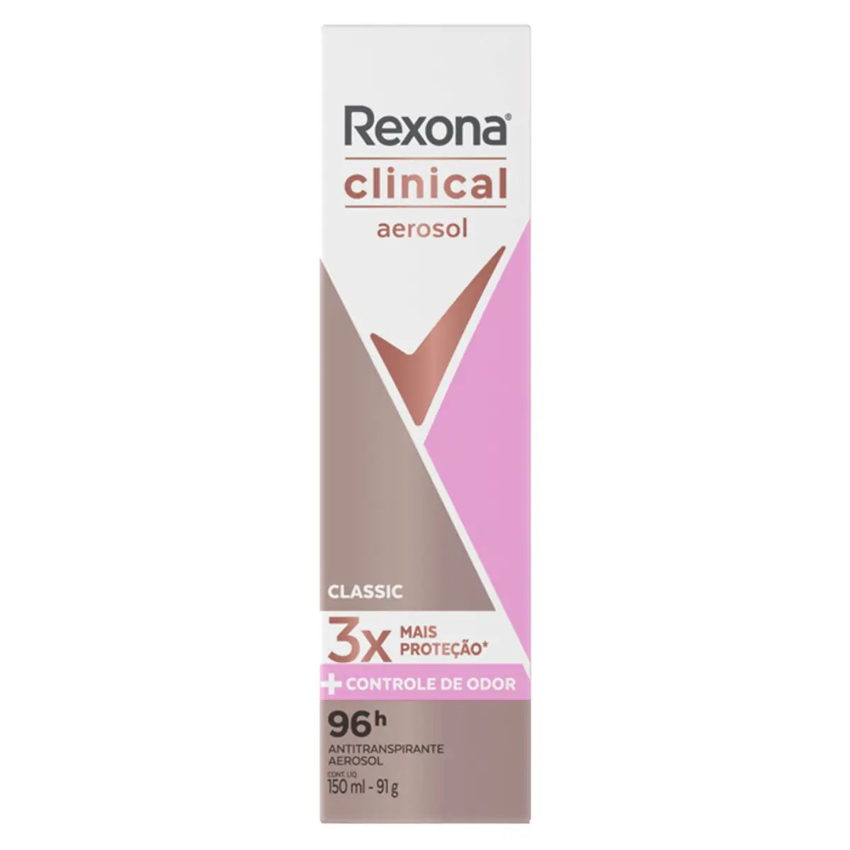 Desodorante Feminino Rexona Clinical Classic Aerosol 150ml