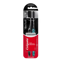 Escova Dental Colgate Slim Soft Black 2 Unidades