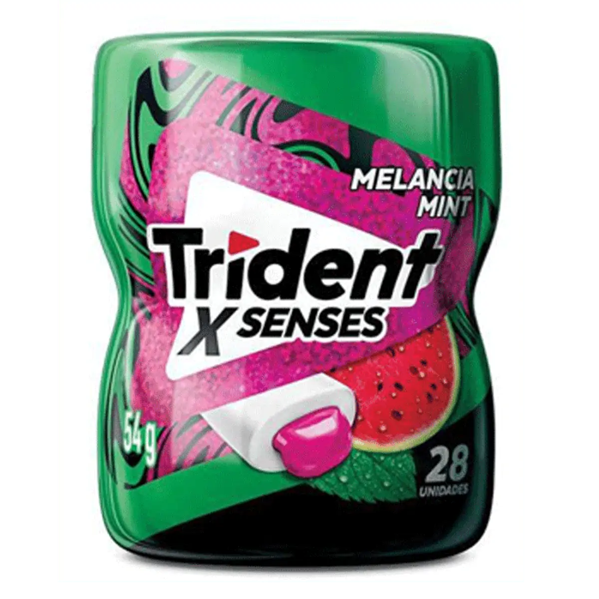 Chiclete Trident Garrafa x Senses Melancia Mint 54g
