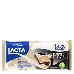 Chocolate Ao Leite e Branco Lacta Laka + Diamante Negro 80g