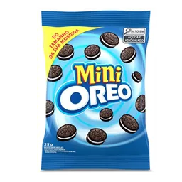 Minibiscoito Oreo Chocolate com Recheio de Baunilha 35g