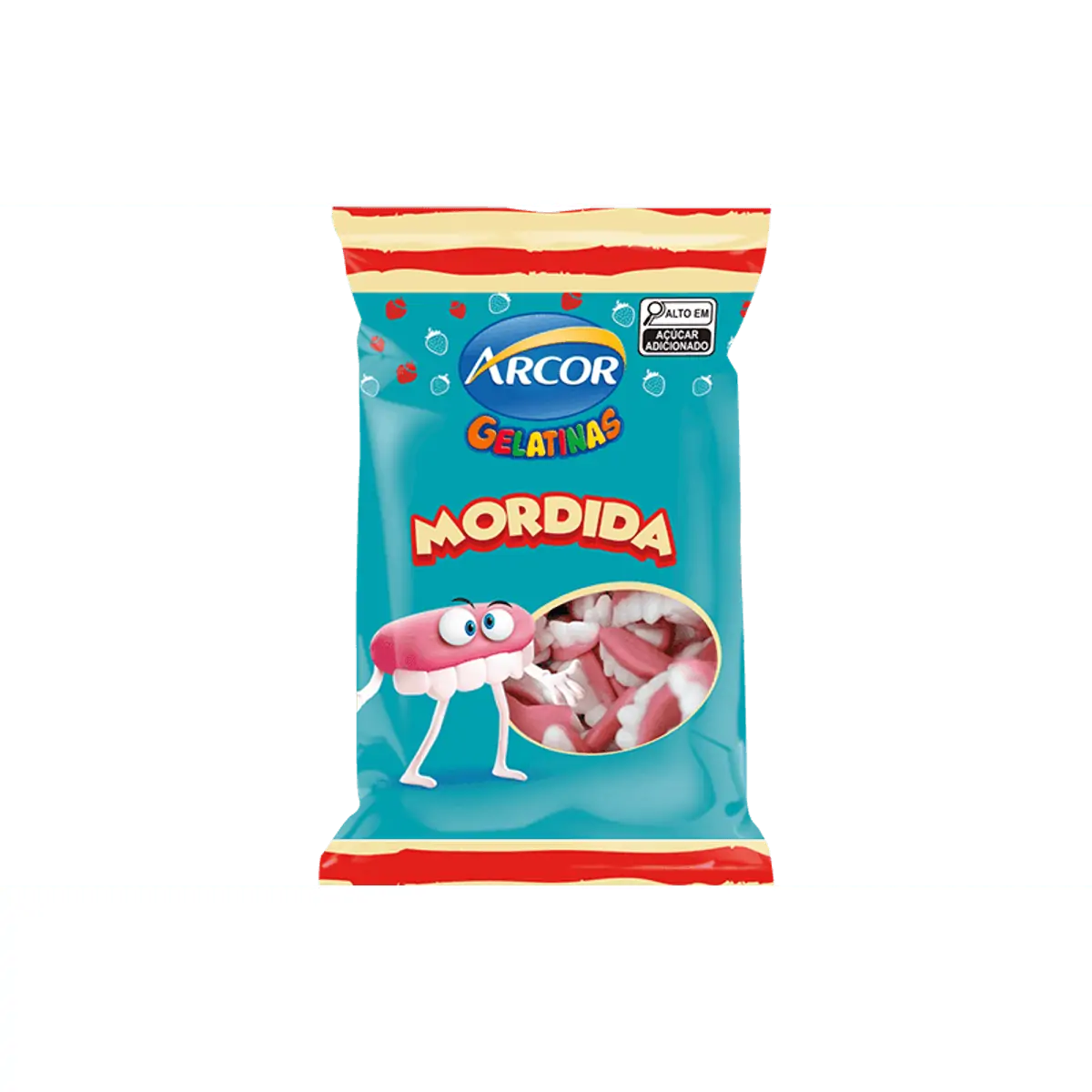 Bala de gelatina Mordida com 70g- Arcor