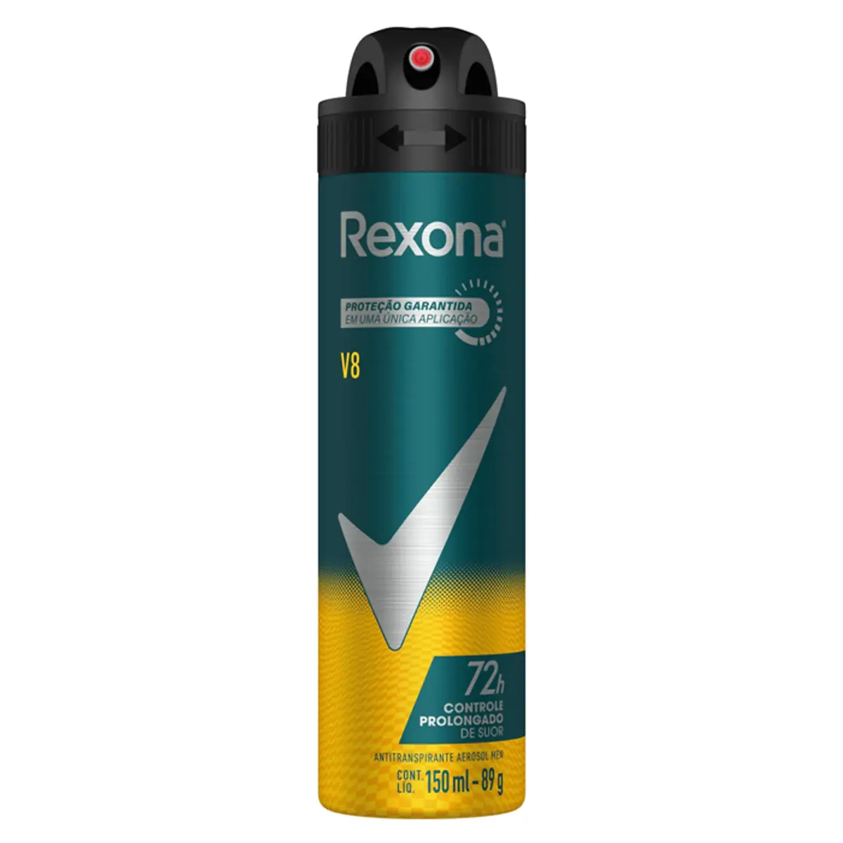 Desodorante Antitranspirante Aerosol Masculino Rexona V8 72 horas 150ml