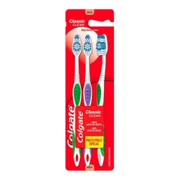 Escova Dental Colgate Classic Clean 3 Unidades