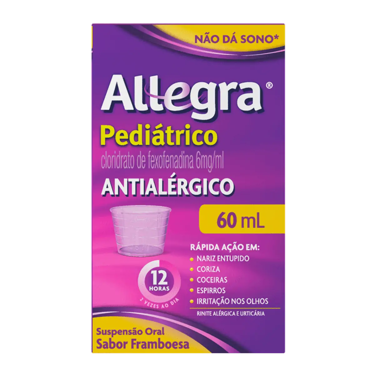Antialérgico Infantil Allegra Pediátrico 6mg/ml 60mL + Copinho