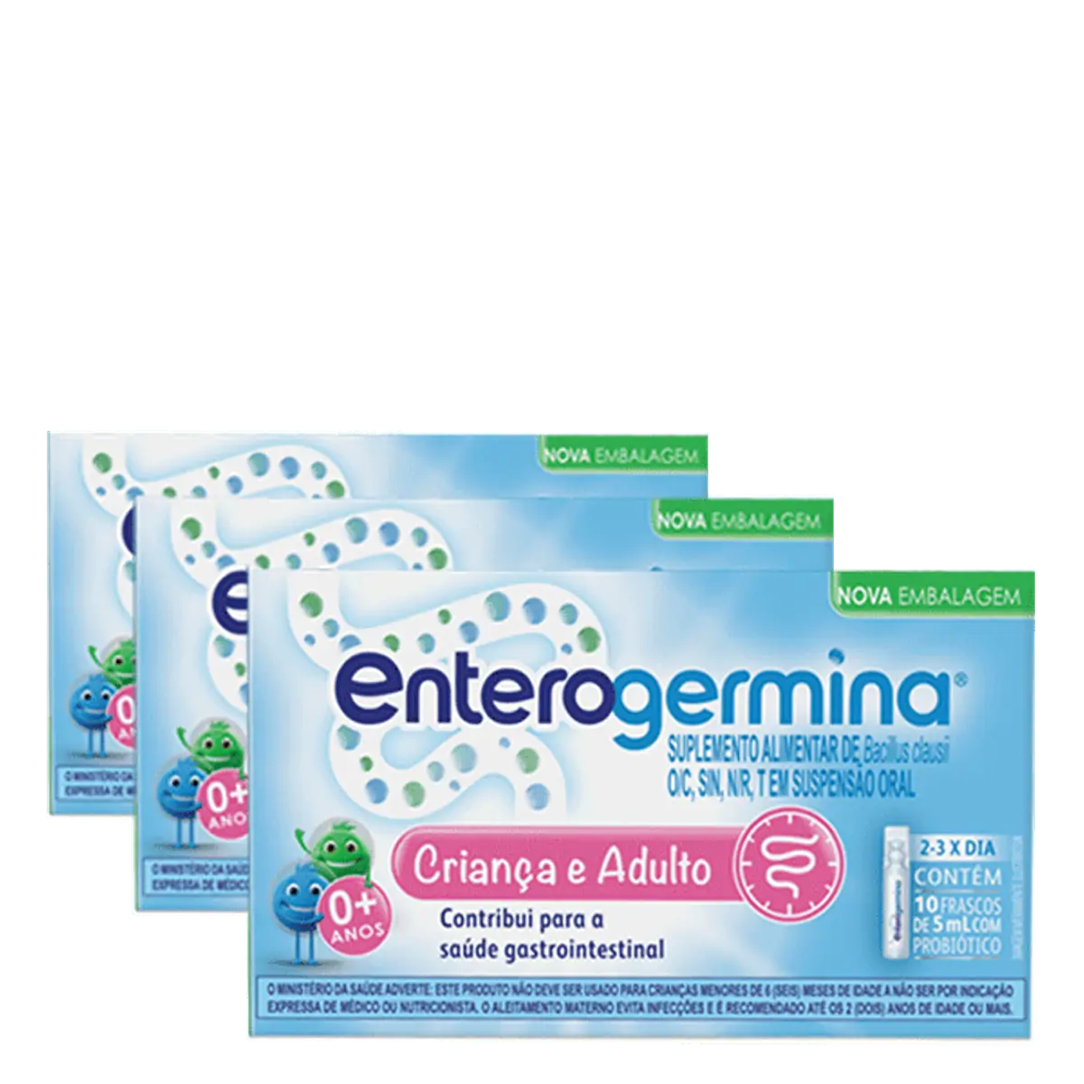 Probiótico Enterogermina 5ml Sanofi 10 Frascos