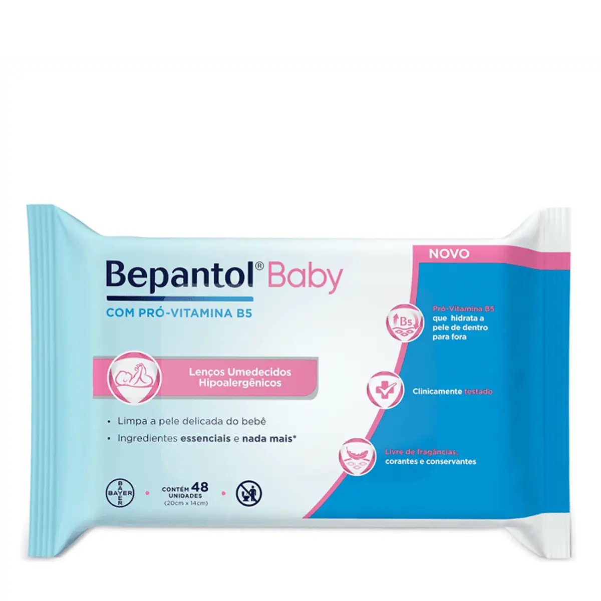 Lenço Umedecido Bepantol Baby 48 Unidades