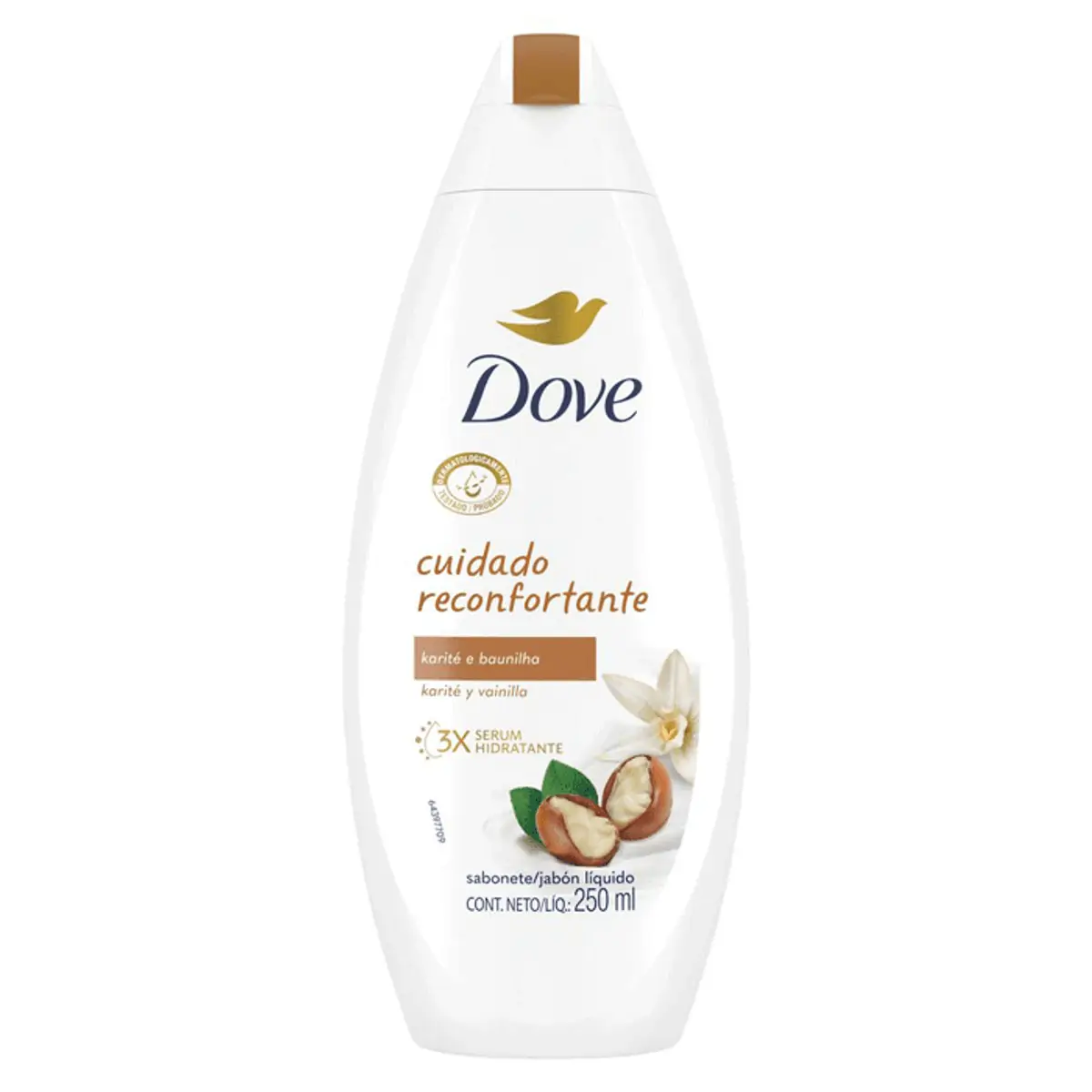 Sabonete Líquido Dove Delicious Care Manteiga de Karité e Baunilha 250ml