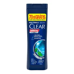 Shampoo Anticaspa Clear Men Ice Cool Menthol 400ml