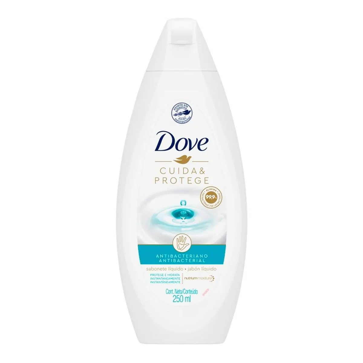 Sabonete Líquido Dove Antibacteriano Cuida e Protege 250ml