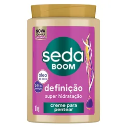Creme Para Pentear Seda Boom Definição Óleo de Coco 1kg