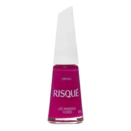 Esmalte Cremoso Risqué Léo Mandou Flores 8ml