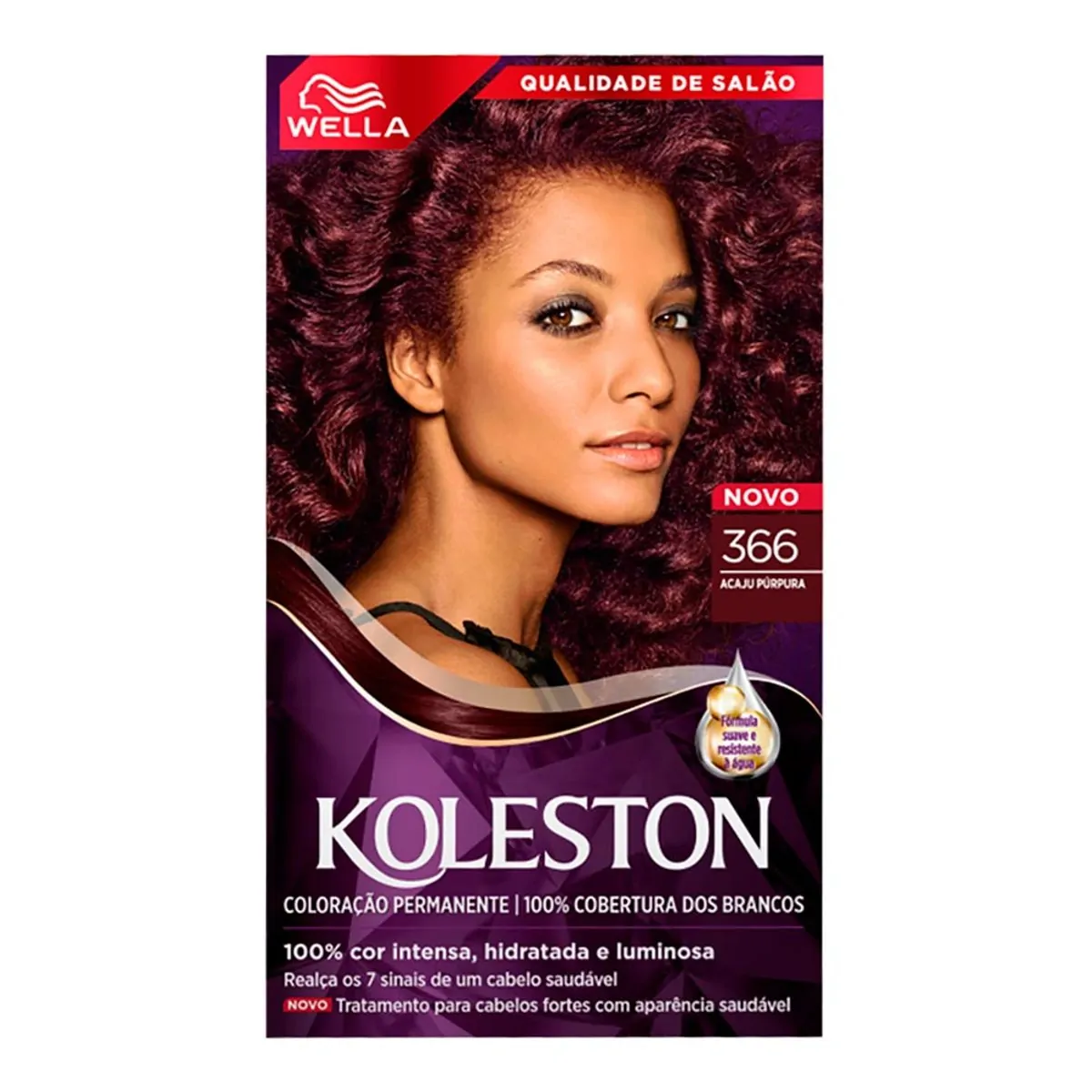 Tinta de Cabelo Wella Koleston Creme 366 Acaju Púrpura
