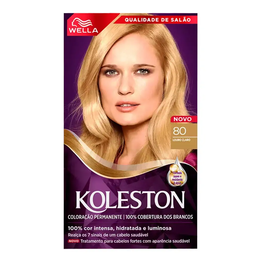 Tinta de Cabelo Wella Koleston 80 Louro Claro