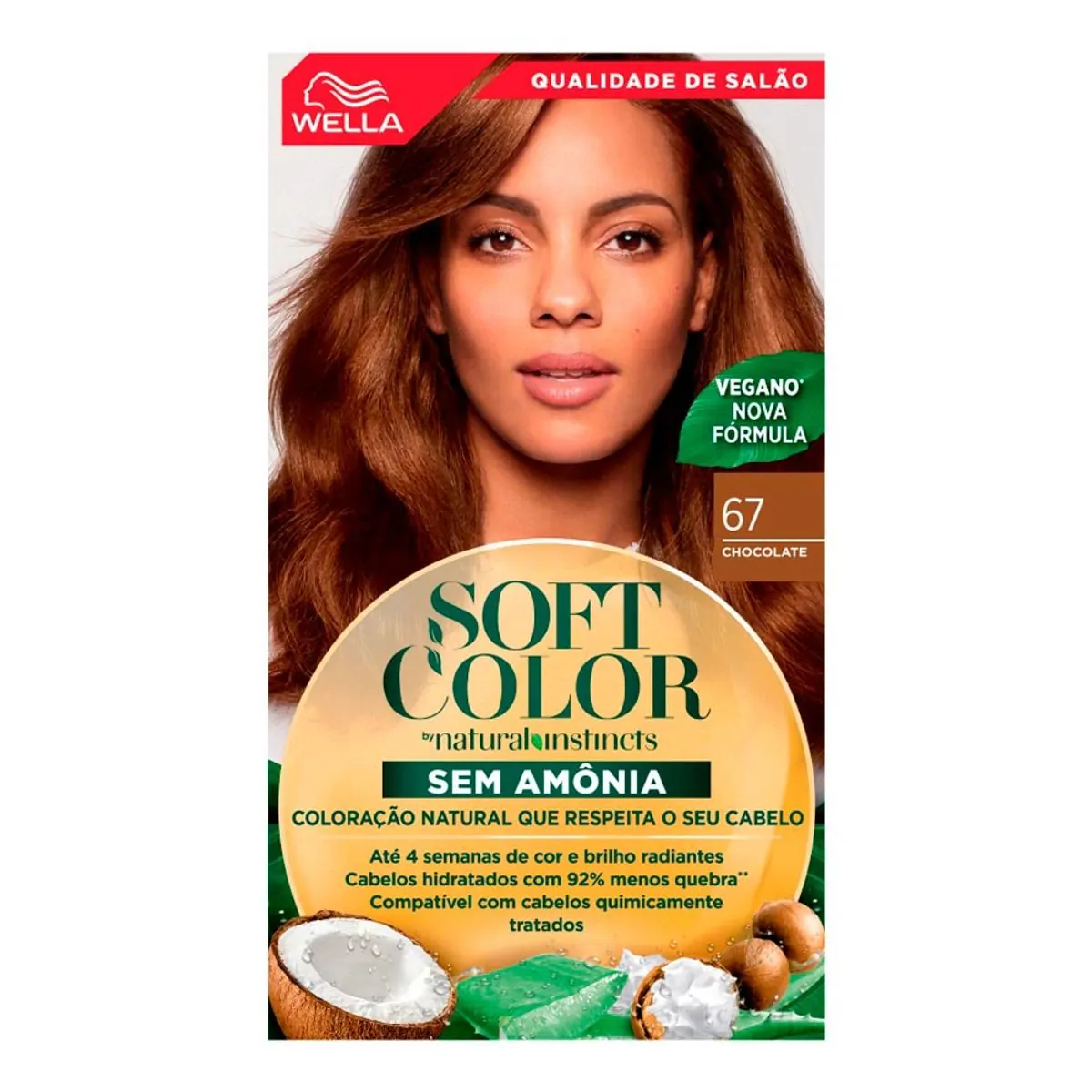 Tinta de Cabelo Wella Soft Color 67 Chocolate