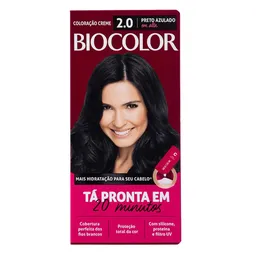 Tinta de Cabelo Biocolor 2.0 Preto Azulado Em Alta