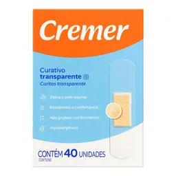 Curativo Cremer Transparente 40 Unidades