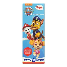 Curativo Infantil Tradicional Paw Patrol Topz Baby 10 Unidades