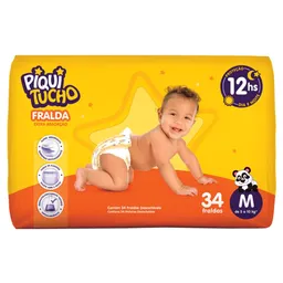 Fralda Piquitucho M 34 Unidades