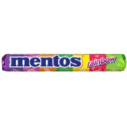 Stick de bala mastigável sabor Rainbow com 37,5g - Mentos