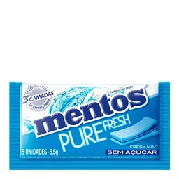 Chiclete Mentos Pure Fresh 3 Camadas Fresh Mint 8,5g