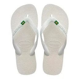 Sandália Havaianas Brasil Branco Tamanho 43/44 1 Par
