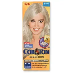 Tintura Cor & Ton 11.11 Louro Muito Claro Prata Mini Kit