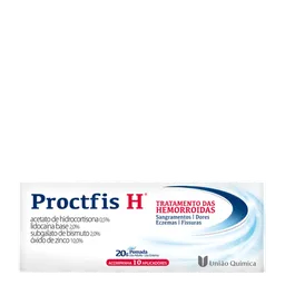 Tratamento para Hemorroida Proctfis H 20g Pomada + 10 Aplicadores
