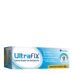 Fixador De Dentadura Ultrafix Creme Sem Sabor 20g