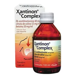 Hepatoprotetor Xantinon Complex 40mg/ml + 53mg/ml + 50mg/ml 100ml