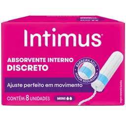 Absorvente Interno Intimus® Discreto Mini 8 Unidades