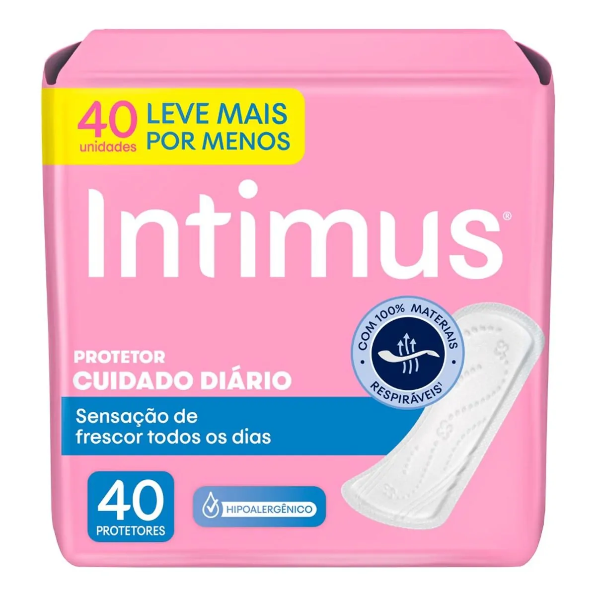 Absorvente Protetor Diário Intimus® Cuidado Diário 40 unidades