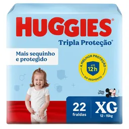 Fralda Huggies Tripla Proteção XG 22 Unidades