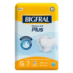 Fralda Geriátrica Bigfral Plus G 7 Unidades