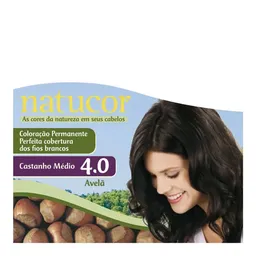 Tinta de Cabelo Natucor Embelleze 4.0 Avelã Castanho Médio