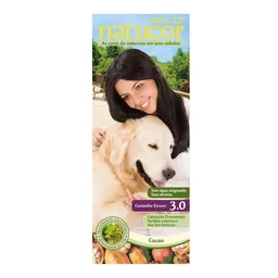 Tinta de Cabelo Natucor Embelleze 3.0 Cacau Castanho Escuro