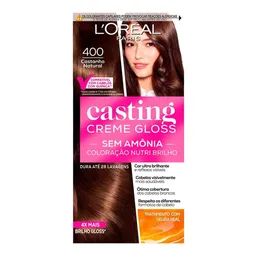Tinta de Cabelo L’Oréal Paris Casting Creme Gloss 400 Castanho Natural