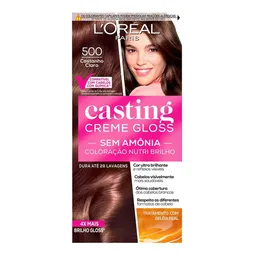 Tinta de Cabelo L’Oréal Paris Casting Creme Gloss 500 Castanho Claro