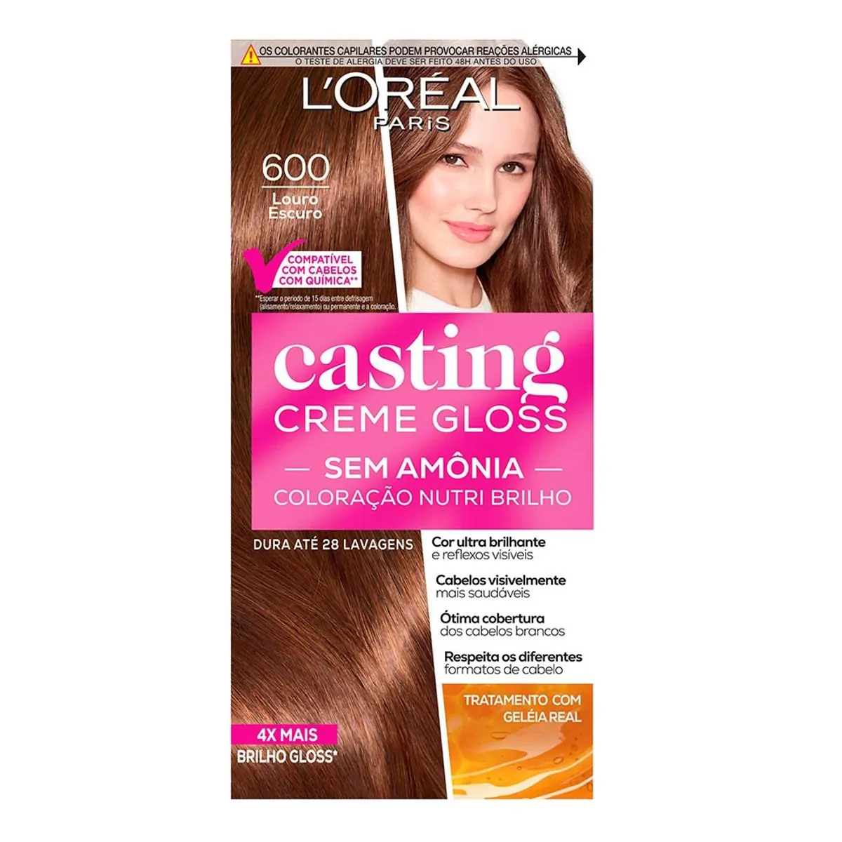 Tinta de Cabelo L’Oréal Paris Casting Creme Gloss 600 Louro Escuro