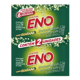 Antiácido Sal de Fruta Eno 2,24g + 0,5g + 2,13g 2 Envelopes Guaraná