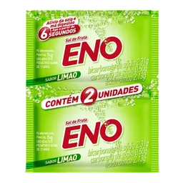 Antiácido Sal de Fruta Eno 2,31g + 0,5g + 2,13g 2 Envelopes