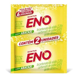 Antiácido Sal de Fruta Eno 2,28g + 0,49g + 2,17g 2 Envelopes Abacaxi