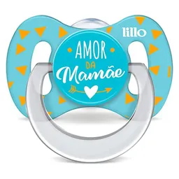 Chupeta Bico de Silicone Funny Amor 0m+ Azul - Lillo
