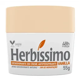 Desodorante Creme Antitranspirante Vanilla Herbissimo 55G