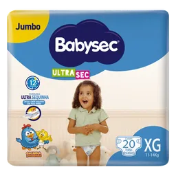 Fralda Babysec Ultrasec Galinha Pintadinha XG 20 Unidades