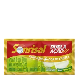 Antiácido e Analgésico Sonrisal 1644mg + 400mg + 325mg + 1507,8mg 2 Comprimidos Efervescentes Limão